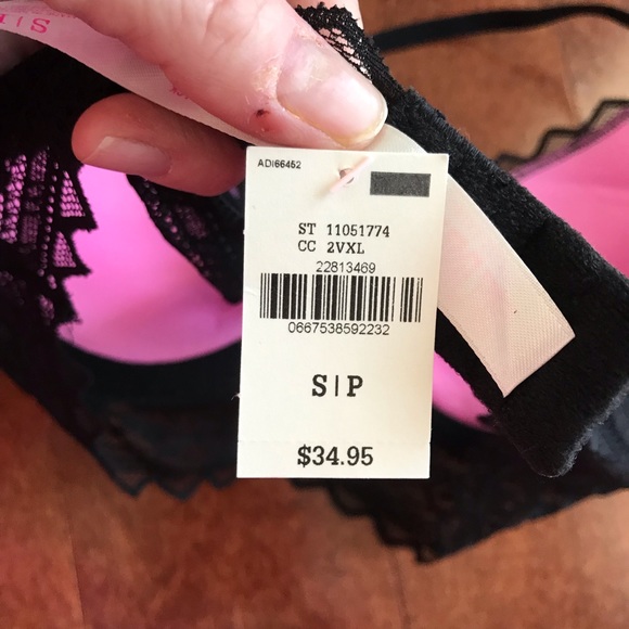 NEW Victoria Secret black lace Razorback bra - Picture 3 of 4
